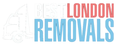 Best London Removals logo with moving van icon