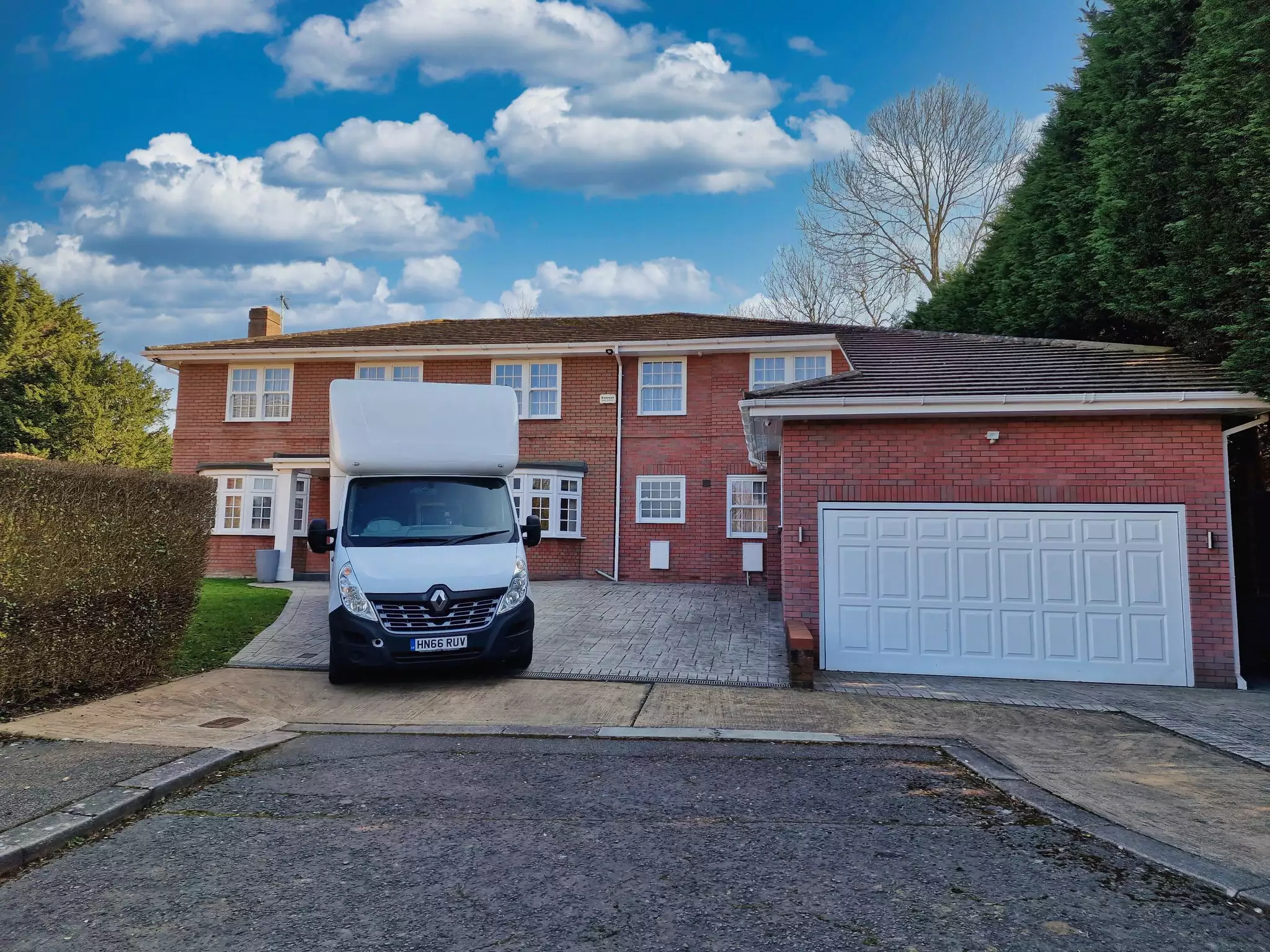 professional removal company loading van in London