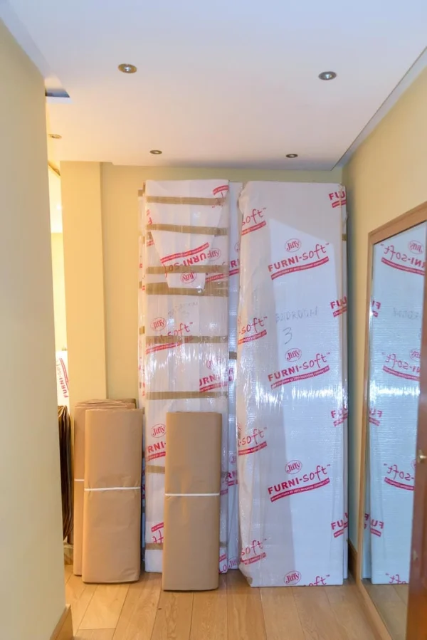 wardrobe wrapped