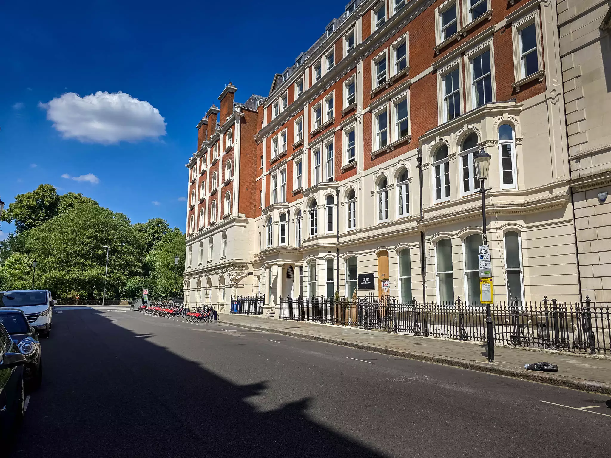 Street view of De Vere Gardens, Kensington W8 – location for home and office removals.
