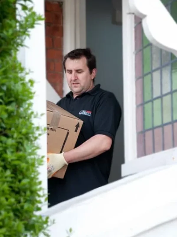 working moving man