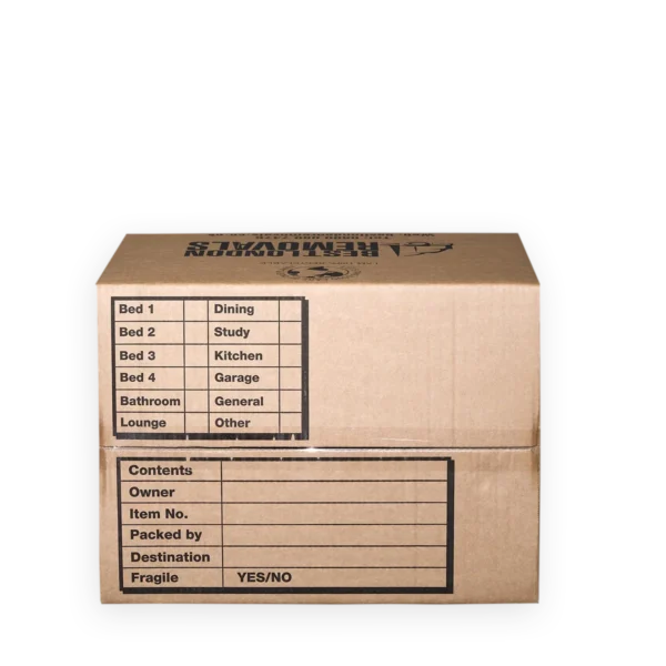 Small moving box printed room to use for