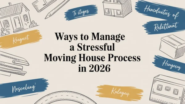 Infographic on managing stressful house move in 2026