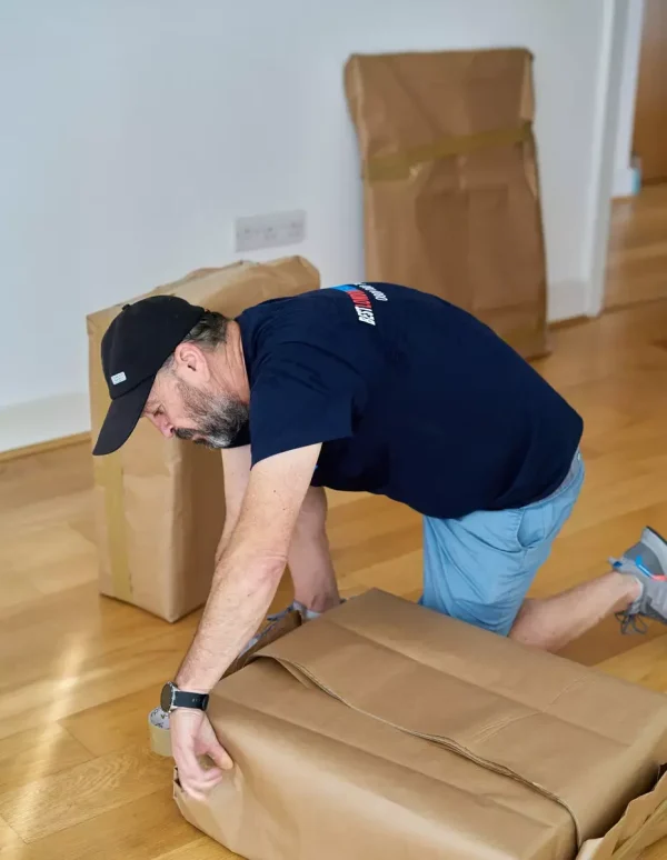 wrapping item for protection in transit